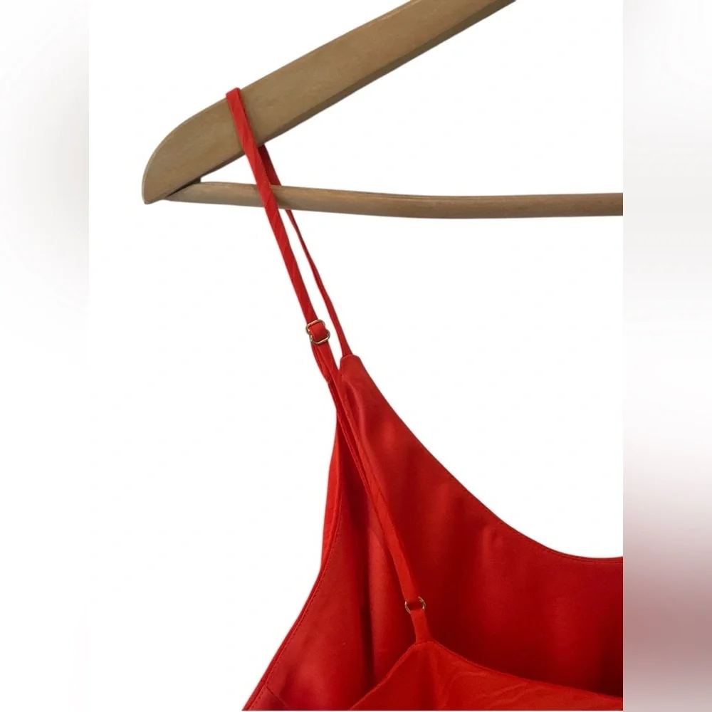 House Of Harlow x Revolve Georgeta Printed Mini Dress in Bright Coral - Picture 10 of 14